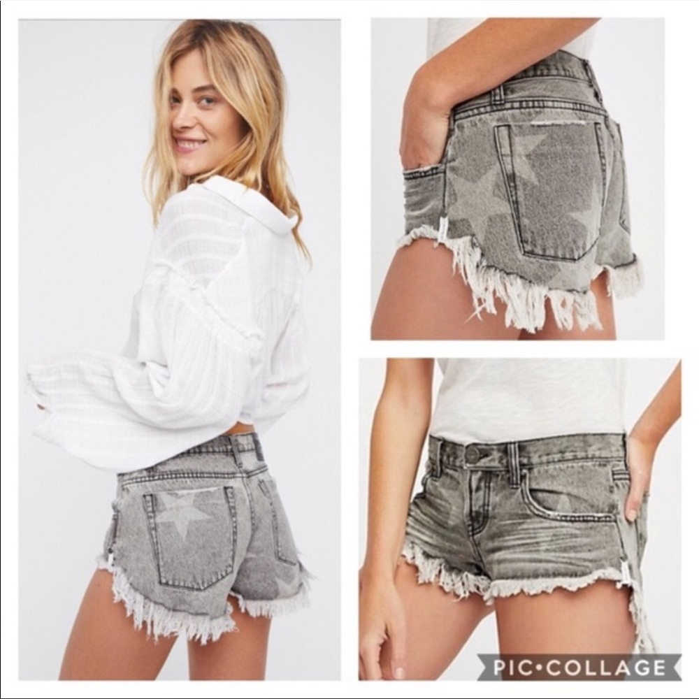 NWOT One Teaspoon Camden Bonita Star Shorts